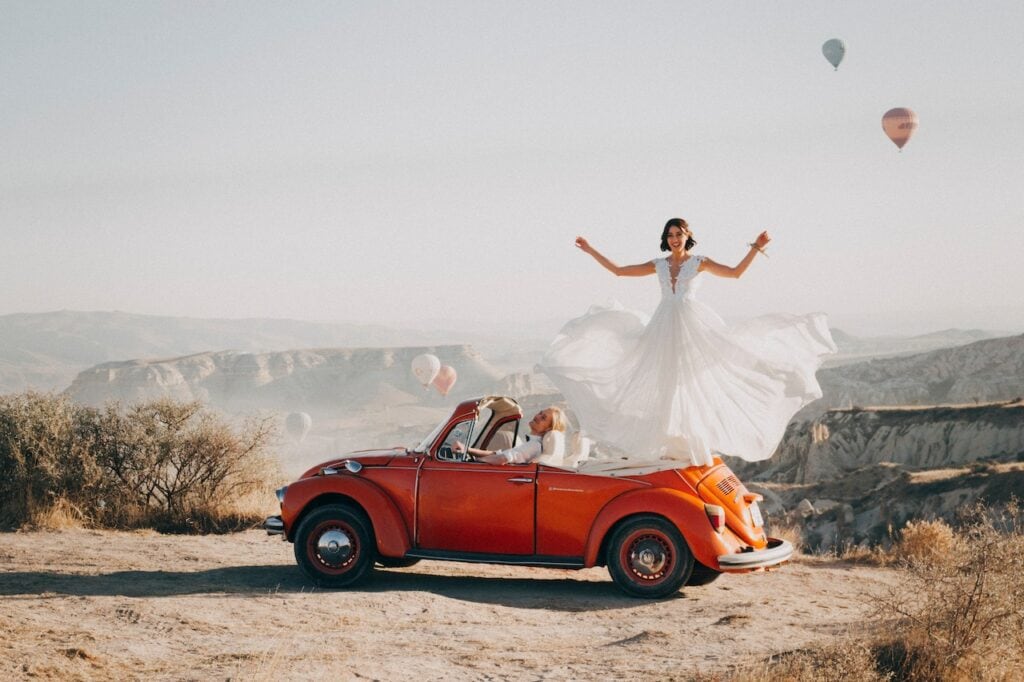 wedding car for photoshoot